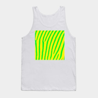 Zebra Print (Yellow & Green) Tank Top